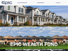 Tablet Screenshot of epicwealthfund.com